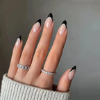 Press-On Nails Stiletto French Tip Self-Adhesive 24-Piece