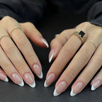 Press-On Nails Stiletto French Tip Self-Adhesive 24-Piece