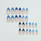 Press-On Nails Stiletto French Tip Self-Adhesive 24-Piece
