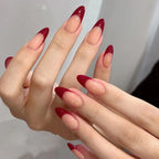 Press-On Nails Stiletto French Tip Self-Adhesive 24-Piece