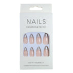 Press-On Nails Stiletto French Tip Self-Adhesive 24-Piece