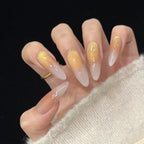 Press-On Nails Stiletto Glitter Gradient Long-Lasting