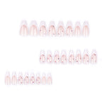 Press-On Nails Stiletto Glitter Gradient Self-Adhesive
