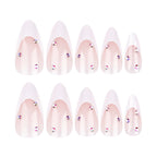 Press-On Nails Stiletto Glitter Gradient Self-Adhesive