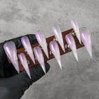 Press-On Nails Stiletto Glitter Lightweight & Durable