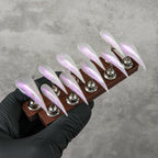 Press-On Nails Stiletto Glitter Lightweight & Durable