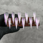Press-On Nails Stiletto Glitter Lightweight & Durable