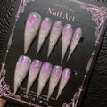 Press-On Nails Stiletto Glitter Lightweight & Durable