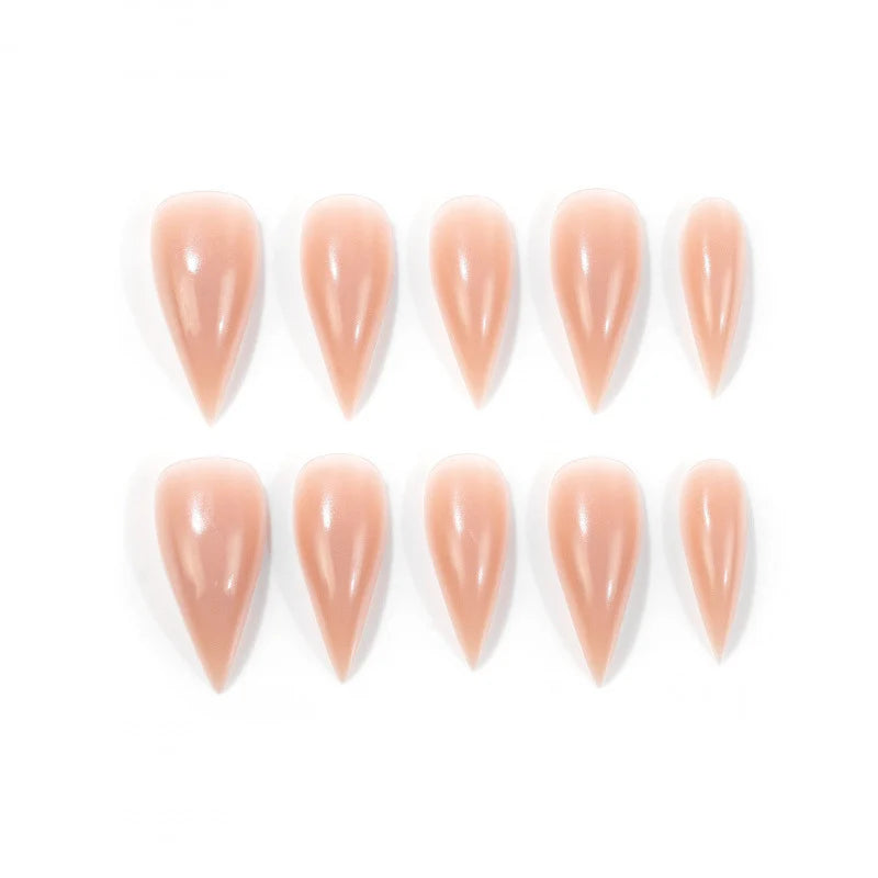 Press-On Nails Stiletto Glossy Easy Application