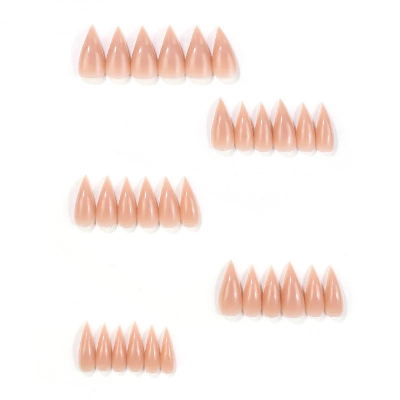 Press-On Nails Stiletto Glossy Easy Application