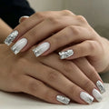 Press-On Nails Stiletto Glossy & Glitter Set of 24