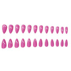 Press-On Nails Stiletto Glossy High-Shine Set of 24