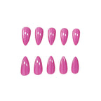 Press-On Nails Stiletto Glossy High-Shine Set of 24