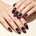 Press-On Nails Stiletto Glossy Light Purple 24-Piece