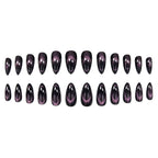 Press-On Nails Stiletto Glossy Light Purple 24-Piece