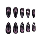 Press-On Nails Stiletto Glossy Light Purple 24-Piece