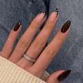 Press-On Nails Stiletto Glossy Long-Lasting