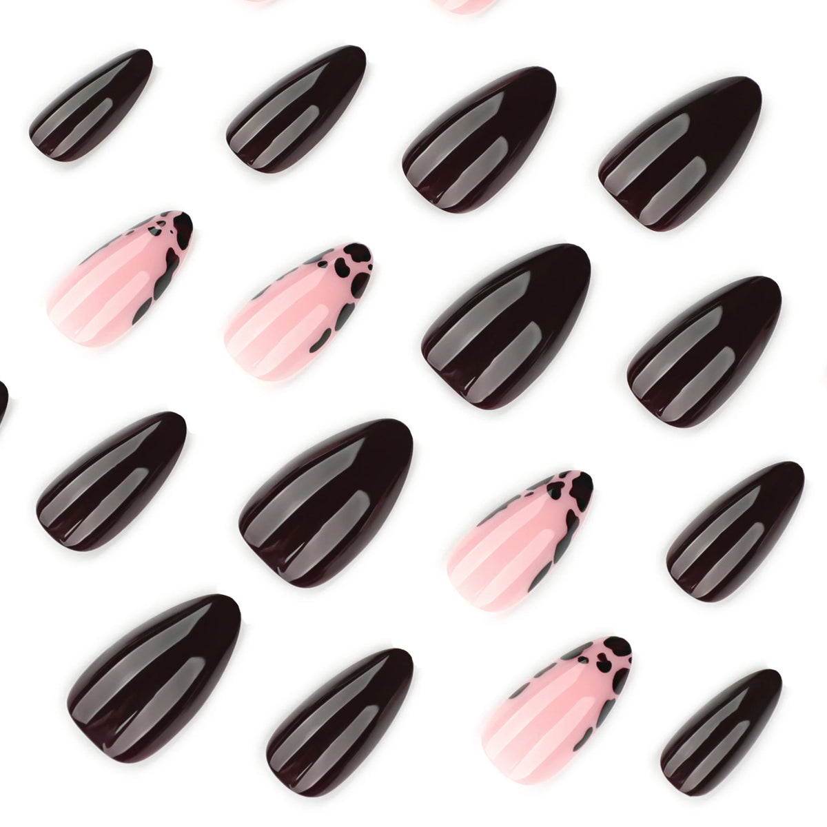 Press-On Nails Stiletto Glossy Long-Lasting