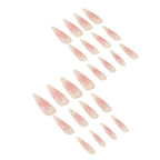 Press-On Nails Stiletto Gold Star Quick-Apply Reusable