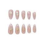 Press-On Nails Stiletto Handcrafted Embellished