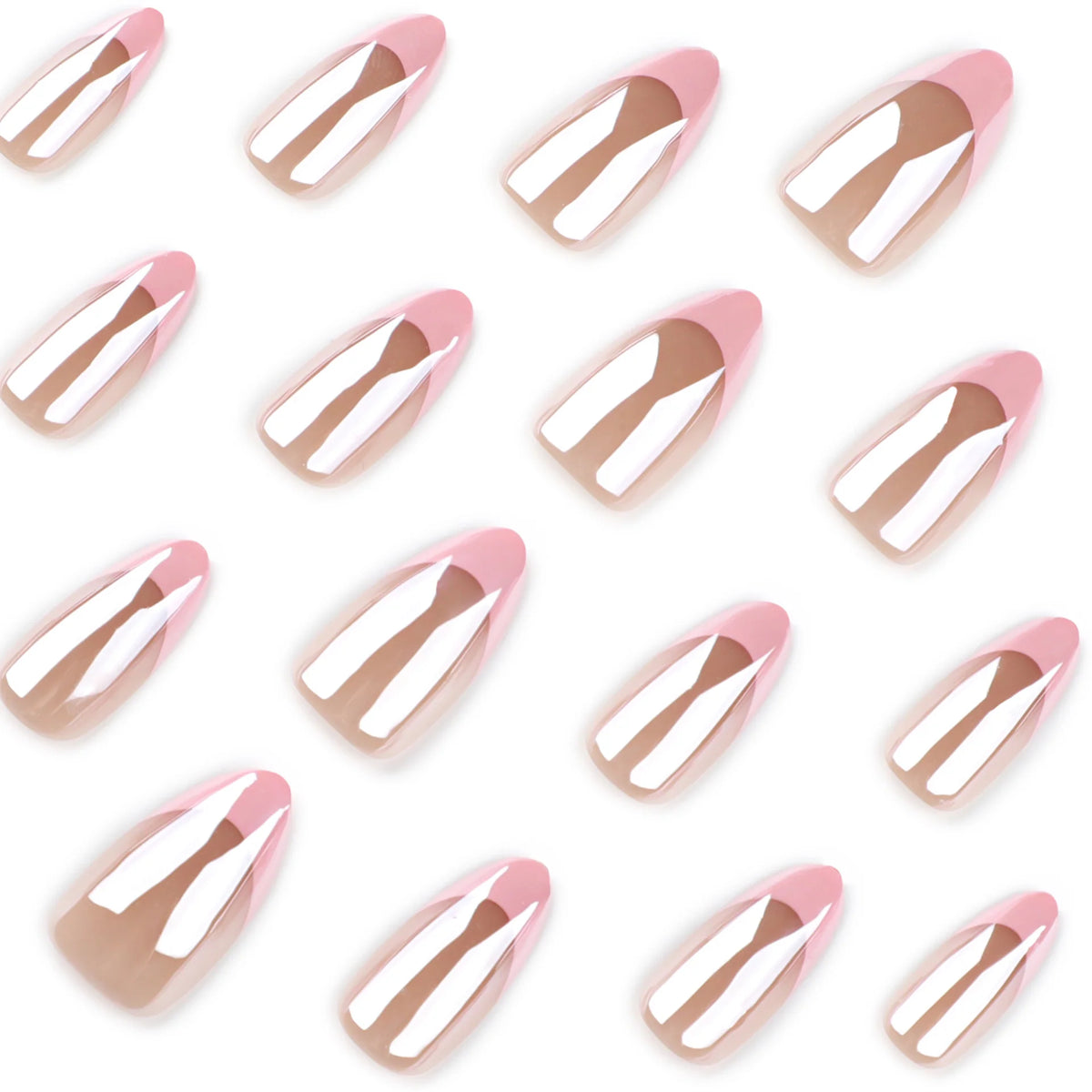 Press-On Nails Stiletto High Gloss Translucent