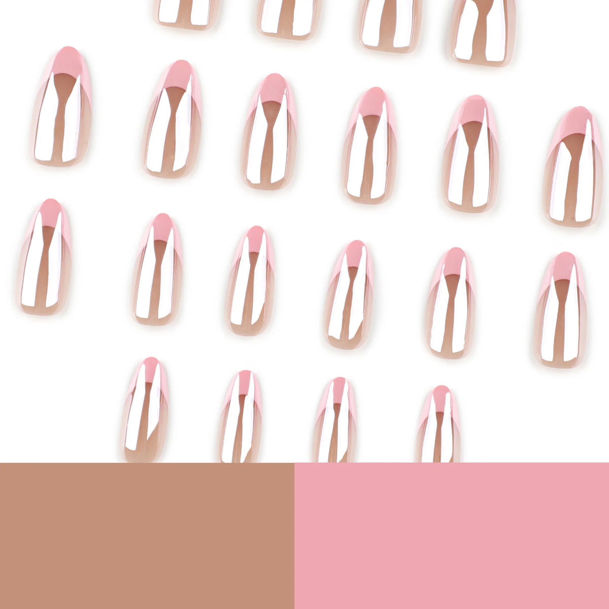 Press-On Nails Stiletto High Gloss Translucent
