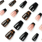Press-On Nails Stiletto Leopard Print Easy Application
