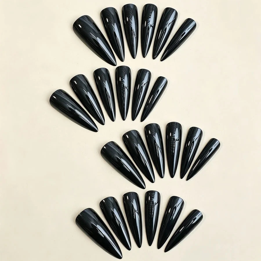 Press-On Nails Stiletto Lightweight & Durable Reusable