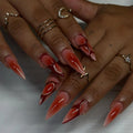 Press-On Nails Stiletto Ombre Easy Application