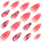 Press-On Nails Stiletto Ombre Easy Application