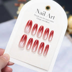 Press-On Nails Stiletto Ombre Glitter