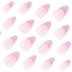 Press-On Nails Stiletto Ombre Glitter Easy Apply Reusable