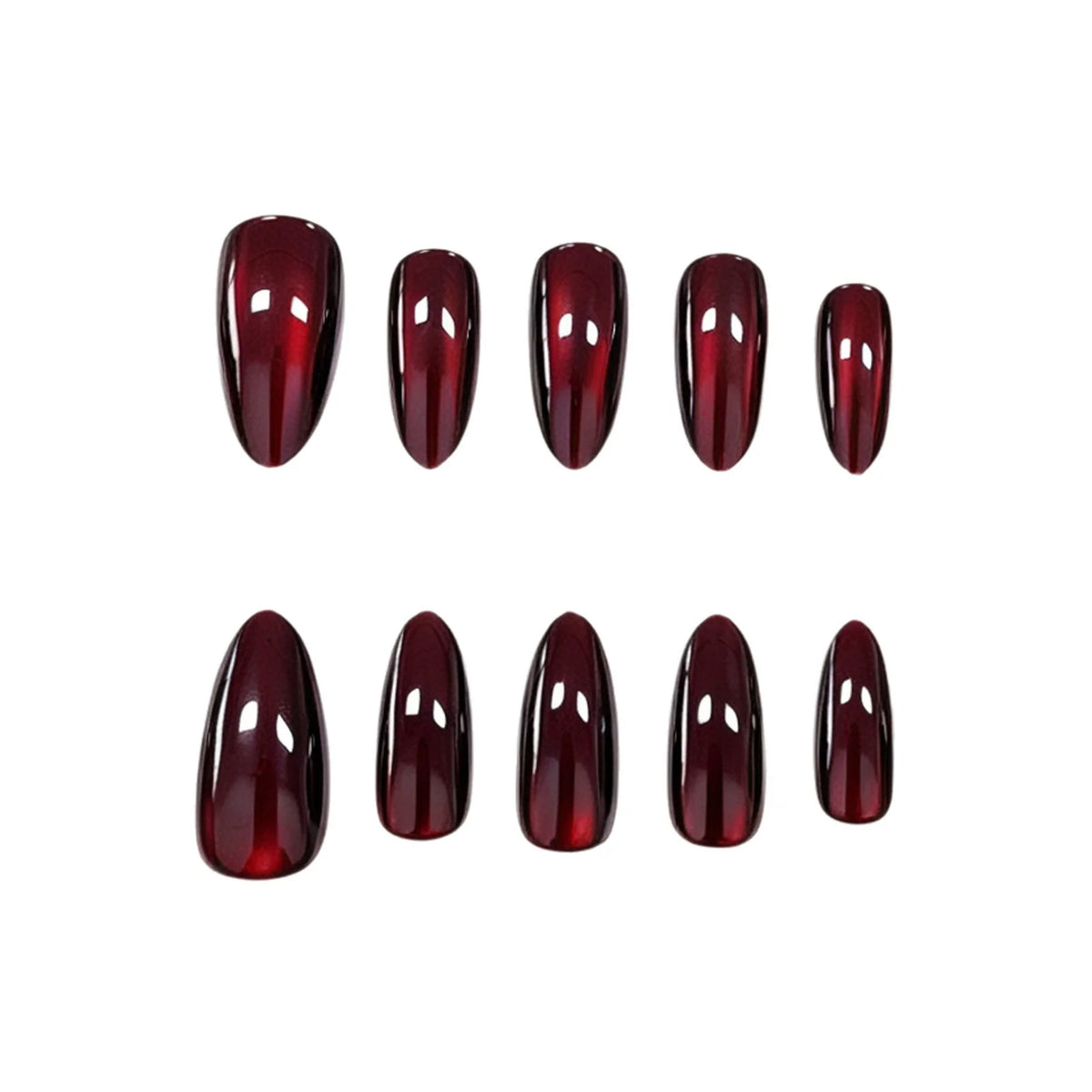 Press-On Nails Stiletto Ombre Gradient Set of 30