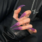Press-On Nails Stiletto Ombre Long-Lasting