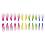 Press-On Nails Stiletto Ombre Pre-Shaped Set of 24