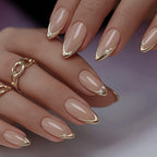 Press-On Nails Stiletto Pearl Accents Durable