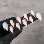 Press-On Nails Stiletto Pearl Accents Reusable