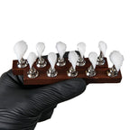 Press-On Nails Stiletto Pearl Accents Reusable