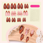 Press-On Nails Stiletto Peel And Stick Glossy Finish
