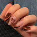 Press-On Nails Stiletto Peel And Stick Glossy Finish