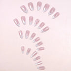 Press-On Nails Stiletto Pink Ombre Easy Apply Set of 24