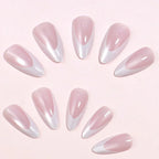 Press-On Nails Stiletto Pink Ombre Easy Apply Set of 24