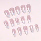 Press-On Nails Stiletto Pink Ombre Easy Apply Set of 24
