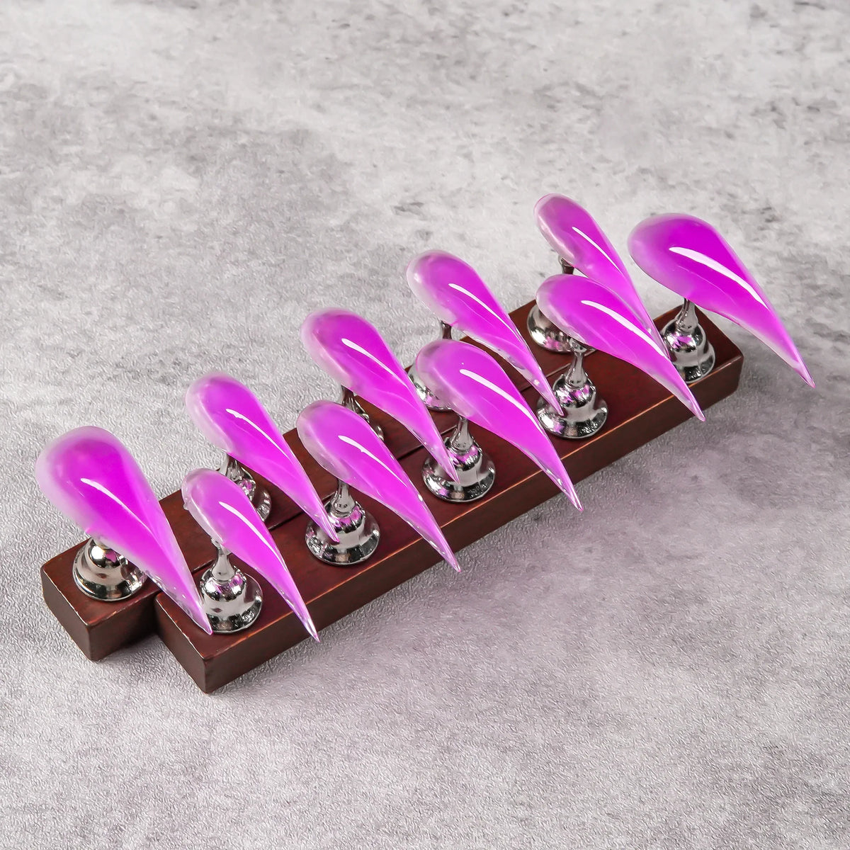 Press-On Nails Stiletto Pointed Glue-Free Comfort Fit