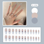 Press-On Nails Stiletto Rhinestone Glue-On