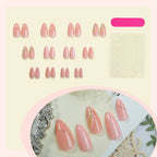 Press-On Nails Stiletto Rose Adhesive Backing & Multiple Sizes