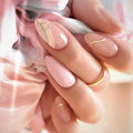 Press-On Nails Stiletto Rose Adhesive Backing & Multiple Sizes
