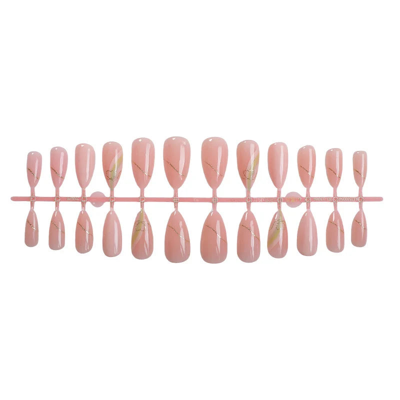 Press-On Nails Stiletto Rose Adhesive Backing & Multiple Sizes