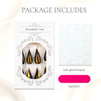 Press-On Nails Stiletto Salon-Quality No Glue