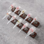 Press-On Nails Stiletto Shape Floral Resin Reusable